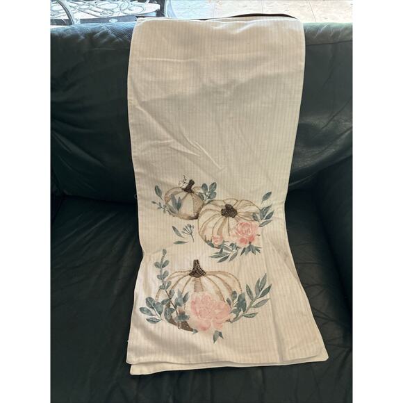 NWT From the Hearth Fall Autumn 16x80” Table Runner Thanksgiving - Picture 1 of 6